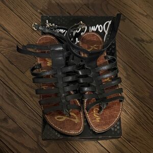 Sam Edelman Black Gladiator Sandals